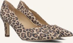 Peter Kaiser Damen Pumps 72442 – Wildleder mit Leo-Print in Braun