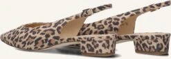 Peter Kaiser Damen Slingbacks 79441 - Brauner Leoprint -Teveo Geschaft 322117 3