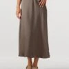 Neo Noir Bovary Skirt - Eleganter Midirock in Taupe -Teveo Geschaft 322126 1