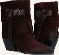 Strategia E-4494 Rote Wildleder Stiefeletten im Cowboy-Stil -Teveo Geschaft 322439 5