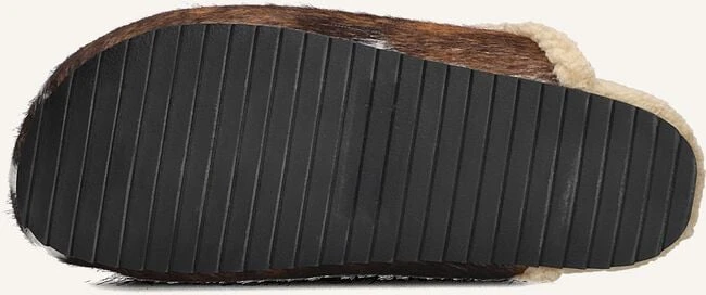 Toral Ariana Damen Slipper - Braunes Ponyfell mit Tier-Aufdruck 5 Toral Ariana Damen Slipper - Braunes Ponyfell mit Tier-Aufdruck – Bild 3