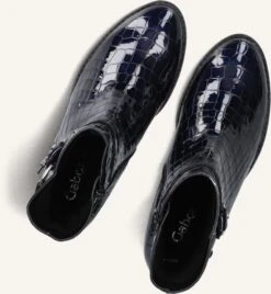 Gabor Stiefeletten 512 in Blauem Lackleder mit Kroko-Prägung -Teveo Geschaft 322677 5