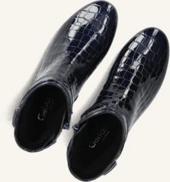 Gabor Stiefeletten 712 – Blaue Ankle Boots aus hochwertigem Lackleder -Teveo Geschaft 322691 5