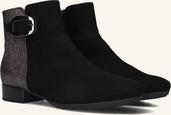 Gabor 714.1 Stiefeletten in Schwarz – Edles Wildleder mit Schlangenmuster 3 Gabor 714.1 Stiefeletten in Schwarz – Edles Wildleder mit Schlangenmuster