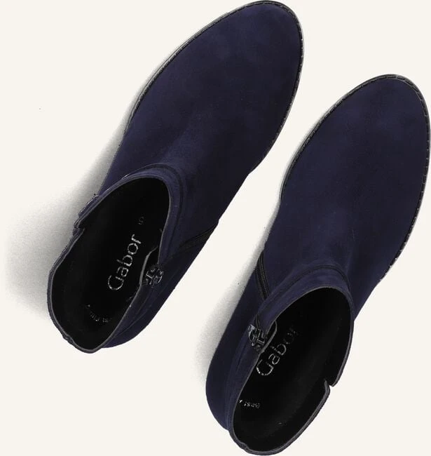 Gabor Stiefeletten 511: Elegante Damen Boots aus blauem Wildleder 6 Gabor Stiefeletten 511: Elegante Damen Boots aus blauem Wildleder – Bild 4