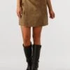 Envii Entucson Skirt 7264 - Camel Suede-Look Mini Skirt -Teveo Geschaft 322800 1