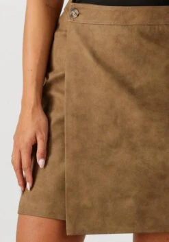 Envii Entucson Skirt 7264 - Camel Suede-Look Mini Skirt -Teveo Geschaft 322800 3