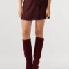 Co'Couture Luna Pocket Skirt - Bordeaux Minirock -Teveo Geschaft 322809 1
