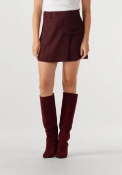 Co'Couture Luna Pocket Skirt - Bordeaux Minirock