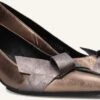 Lodi Kadil Bronze Leder-Pumps mit Kitten-Absatz -Teveo Geschaft 324499 1