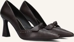 Lodi Renca Damen Pumps in Braun - Elegante Lederpumps mit Blockabsatz