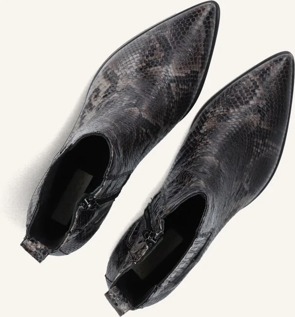 Lina Locchi AV 230 Damen Stiefeletten aus schwarzem Schlangenleder-Optik 6 Lina Locchi AV 230 Damen Stiefeletten aus schwarzem Schlangenleder-Optik – Bild 4