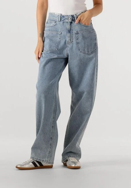 Haute L'amitié Flip Waist Pocket Tall Wide Jeans - Blau 3 Haute L'amitié Flip Waist Pocket Tall Wide Jeans - Blau