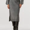 Mos Mosh Mmbryndis Knit Skirt - Grauer Midi-Strickrock aus 100% Wolle 2 Mos Mosh Mmbryndis Knit Skirt - Grauer Midi-Strickrock aus 100% Wolle -Teveo Geschaft 325075 1