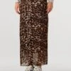 Ydence Skirt Safia - Eleganter Brauner Maxirock mit Tier-Print -Teveo Geschaft 325170 1