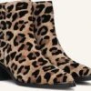 Stefano Lauran Stiefeletten PE2023 in Beige mit Leoprint