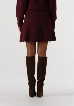 Neo Noir Gisa Knit Skirt – Eleganter Bordeaux Minirock für Damen -Teveo Geschaft 325898 2