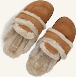 Nubikk Teddy Fur Slipper - Cognac Wildleder Damen -Teveo Geschaft 327435 5