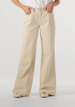 7 For All Mankind Lotta Twill Creme Straight Leg Jeans