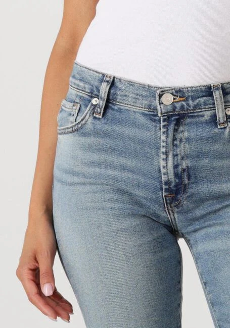 7 For All Mankind Damen Bootcut Tailorless Fancy Jeans in Blau mit Raw Cut 5 7 For All Mankind Damen Bootcut Tailorless Fancy Jeans in Blau mit Raw Cut – Bild 3