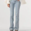 7 For All Mankind Bootcut Olina Jeans with Embellished Squiggle - Hellblau -Teveo Geschaft 327627 1