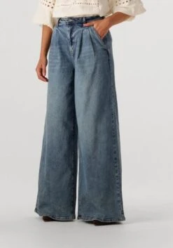 Janice Dollar Wide Jeans Damen - Blau High Waist