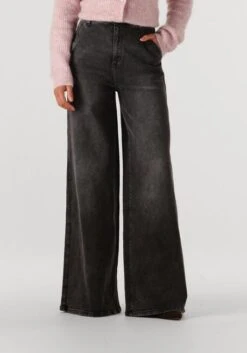 Janice Dexter Wide Jeans - Anthrazit High Waist Denim