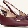 Twinset Milano Rote Leder Slingbacks mit Pfennigabsatz 1 Twinset Milano Rote Leder Slingbacks mit Pfennigabsatz -Teveo Geschaft 327903 1