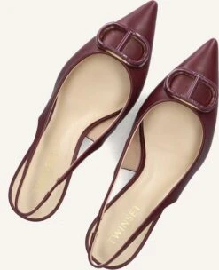Twinset Milano Rote Leder Slingbacks mit Pfennigabsatz 10 Twinset Milano Rote Leder Slingbacks mit Pfennigabsatz -Teveo Geschaft 327903 5