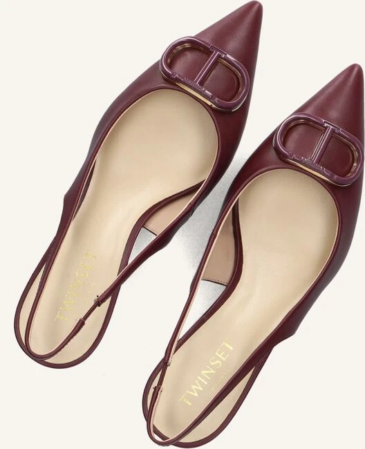 Twinset Milano Rote Leder Slingbacks mit Pfennigabsatz 6 Twinset Milano Rote Leder Slingbacks mit Pfennigabsatz – Bild 4