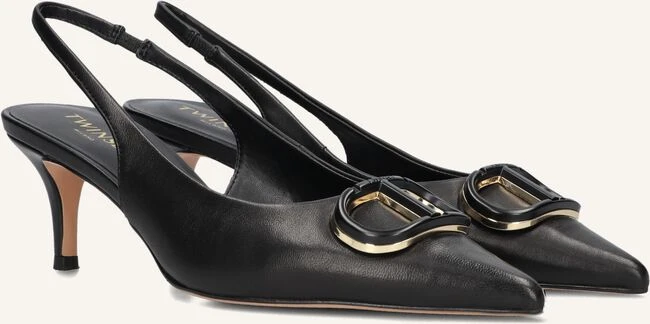 Twinset Milano Damen Slingbacks 252tcp030 in Schwarz 3 Twinset Milano Damen Slingbacks 252tcp030 in Schwarz