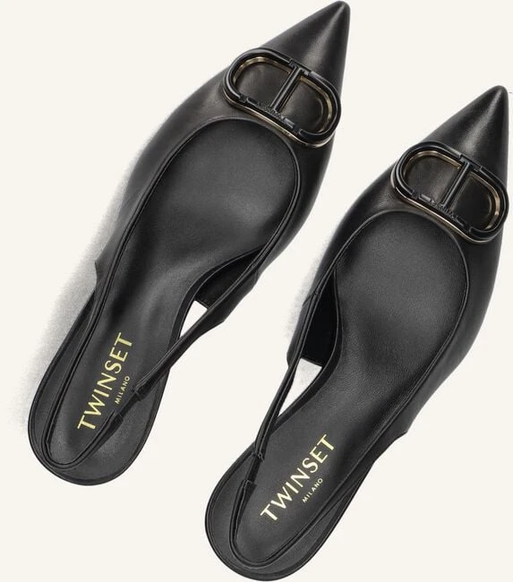 Twinset Milano Damen Slingbacks 252tcp030 in Schwarz 6 Twinset Milano Damen Slingbacks 252tcp030 in Schwarz – Bild 4