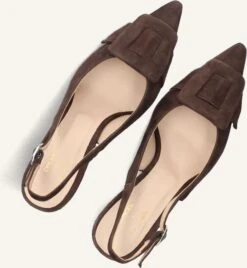 Omoda Atelier Slingbacks X Iris - Casa - Braune Wildleder-Pumps mit Pfennigabsatz 10 Omoda Atelier Slingbacks X Iris - Casa - Braune Wildleder-Pumps mit Pfennigabsatz -Teveo Geschaft 328092 5