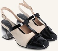 Jan Jansen Slingback To The Future - Beige Mesh-Slingbacks für Damen