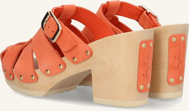 Jan Jansen Woodie Be Good - Orangene Wildleder Peeptoe Clogs 4 Jan Jansen Woodie Be Good - Orangene Wildleder Peeptoe Clogs – Bild 2