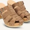 Jan Jansen Woodie Be Good Clogs - Braune Wildleder Absätze für Damen -Teveo Geschaft 328122 1