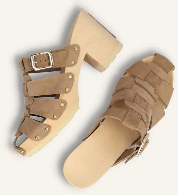 Jan Jansen Woodie Be Good Clogs - Braune Wildleder Absätze für Damen 6 Jan Jansen Woodie Be Good Clogs - Braune Wildleder Absätze für Damen – Bild 4