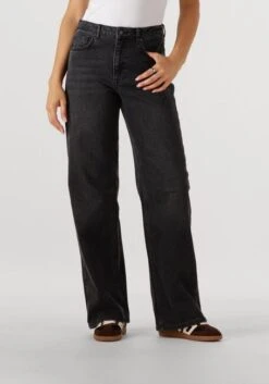 My Essential Wardrobe 35 The Louis 139 High Wide Straight Leg Jeans in Black