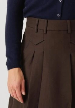 Co'couture Luna Pocket Pleat Mini Skirt - Brauner A-Linien Minirock -Teveo Geschaft 328589 3