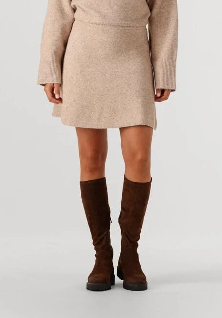 Notre-V Minirock NV-Gladys in Sand – Eleganter A-Linien-Schnitt 3 Notre-V Minirock NV-Gladys in Sand – Eleganter A-Linien-Schnitt