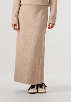 Notre-V NV-GITA Maxirock - Eleganter Rock in Sand mit Woll-Anteil