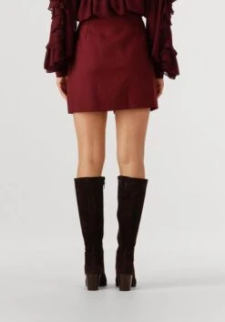 Notre-V Minirock NV-Georgia in Bordeaux - Eleganter High-Waist Rock -Teveo Geschaft 328657 2