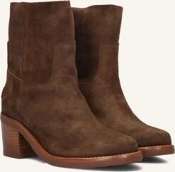 Shabbies Puk Ankie Damen Stiefeletten – Edle Wildleder-Boots in Braun
