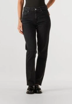 Selected Women Slfslim Bea-kori Mid-Waist Slim Fit Jeans in Black