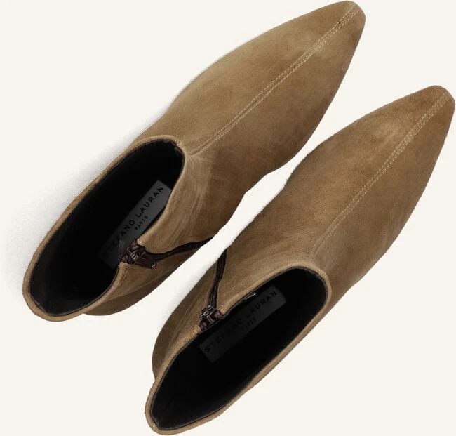 Stefano Lauran Damen Stiefeletten aus Wildleder in Taupe 6 Stefano Lauran Damen Stiefeletten aus Wildleder in Taupe – Bild 4