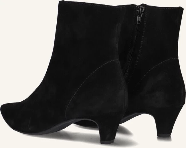 Paul Green 8288 Schwarze Wildleder Stiefeletten mit Kitten Heel 4 Paul Green 8288 Schwarze Wildleder Stiefeletten mit Kitten Heel – Bild 2