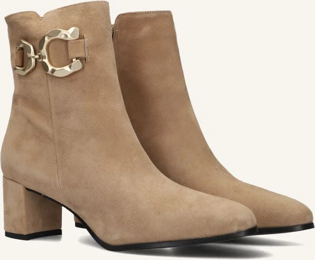 Notre-V Damen Stiefeletten 8558 in Beige aus Wildleder 3 Notre-V Damen Stiefeletten 8558 in Beige aus Wildleder