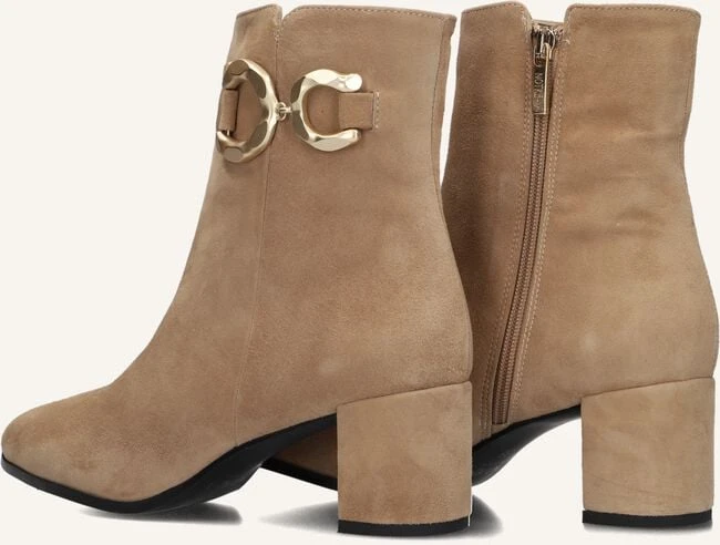 Notre-V Damen Stiefeletten 8558 in Beige aus Wildleder 4 Notre-V Damen Stiefeletten 8558 in Beige aus Wildleder – Bild 2