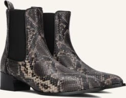 Notre-V Stiefeletten 36026 - Elegantes Schlangenmuster in Grau