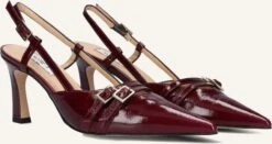 Notre-V 7212 Bordeaux Slingbacks aus Lackleder – Damen Absätze